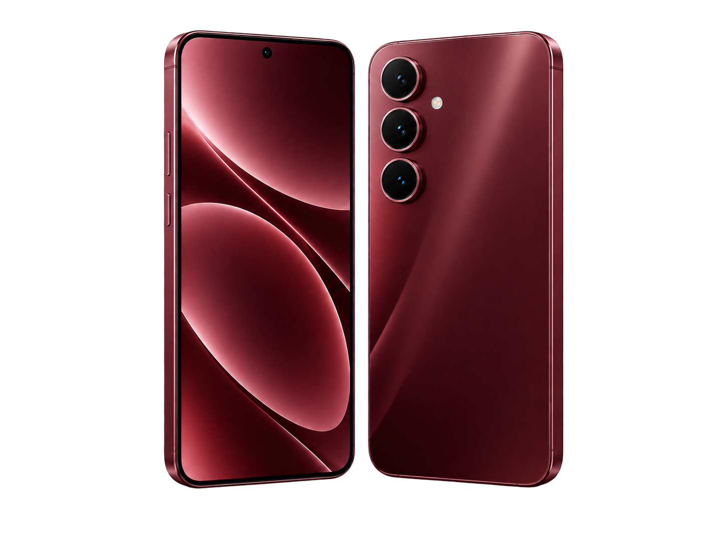 Burgundy smartphones