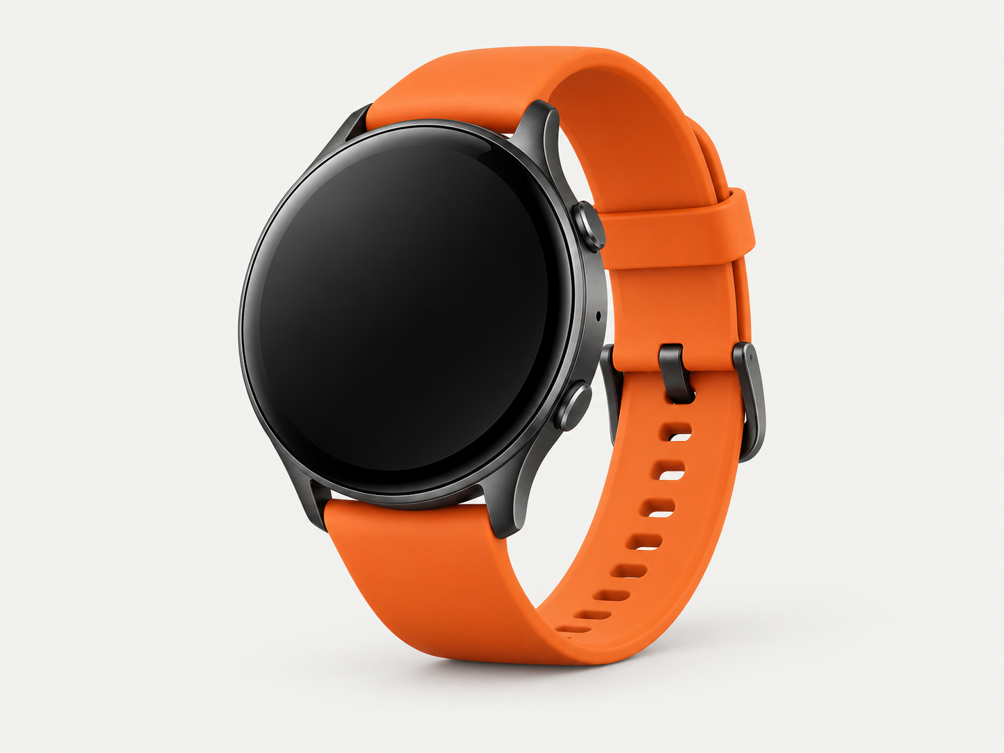 Orange-band smartwatch